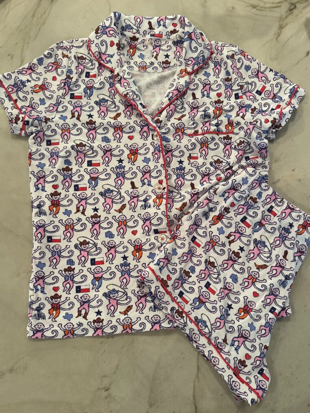 Roller Rabbit Texas Theme Polo Pajamas
